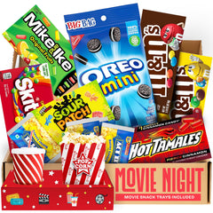 Cravekraft movie night kit with snack trays for quick, tidy setup during movie sessions