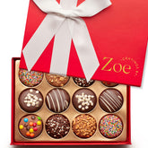CRAVINGS BY ZOE Birthday Chocolate Covered Cookies Gift Box ideal for birthday celebrations