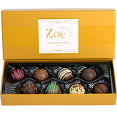 CRAVINGS BY ZOE birthday chocolate truffles gift box front, ideal for celebrations and gifting.