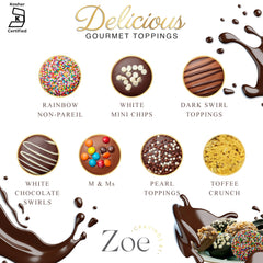 CRAVINGS BY ZOE Dark chocolate cookies with toppings offer rich indulgence