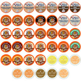 Crazy Cups cappuccino and hot chocolate variety pack on front display for gifting