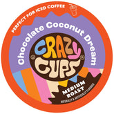 Crazy Cups Chocolate Coconut Dream pod for Keurig, bold flavor in a single-serve capsule.
