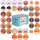 Crazy Cups flavored coffee pods variety pack showcases assorted flavors for versatile Keurig brewing