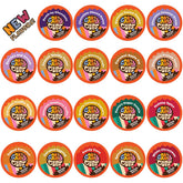 Crazy Cups flavored coffee pods variety pack for Keurig, broad flavor range.
