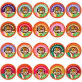 Crazy Cups flavored decaf coffee pods in assorted flavors for daily tasting variety.