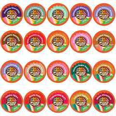 Crazy Cups flavored decaf coffee pods in assorted flavors for daily tasting variety.
