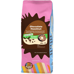 Crazy Cups hazelnut decaf ground coffee bag with rich aroma for daily use