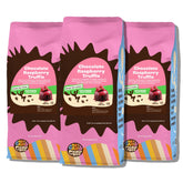 Crazy Cups decaf chocolate raspberry coffee bag front shows flavor without caffeine