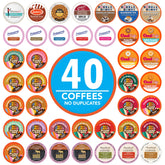 Crazy Cups 40-count flavored pods sampler perfect for discovering new favorites with Keurig.