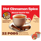 Crazy Cups hot cinnamon spice tea pod ready for a bold, convenient brew.