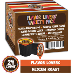Crazy Cups salted caramel flavored coffee pod highlighting rich sweetness