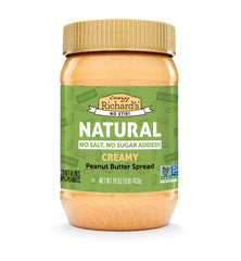 Crazy Richard's Creamy No Stir Peanut Butter jar with ultra-smooth spread.
