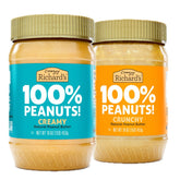 Crazy Richard's creamy peanut butter jar with ultra-smooth texture for easy spreading