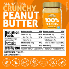 Crazy Richard's crunchy peanut butter spread on toast for breakfast.