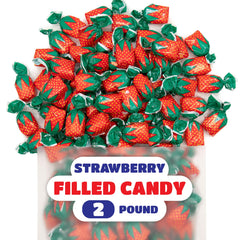 CRAZYOUTLET Arcor Bon Bons soft strawberry center visible after bite