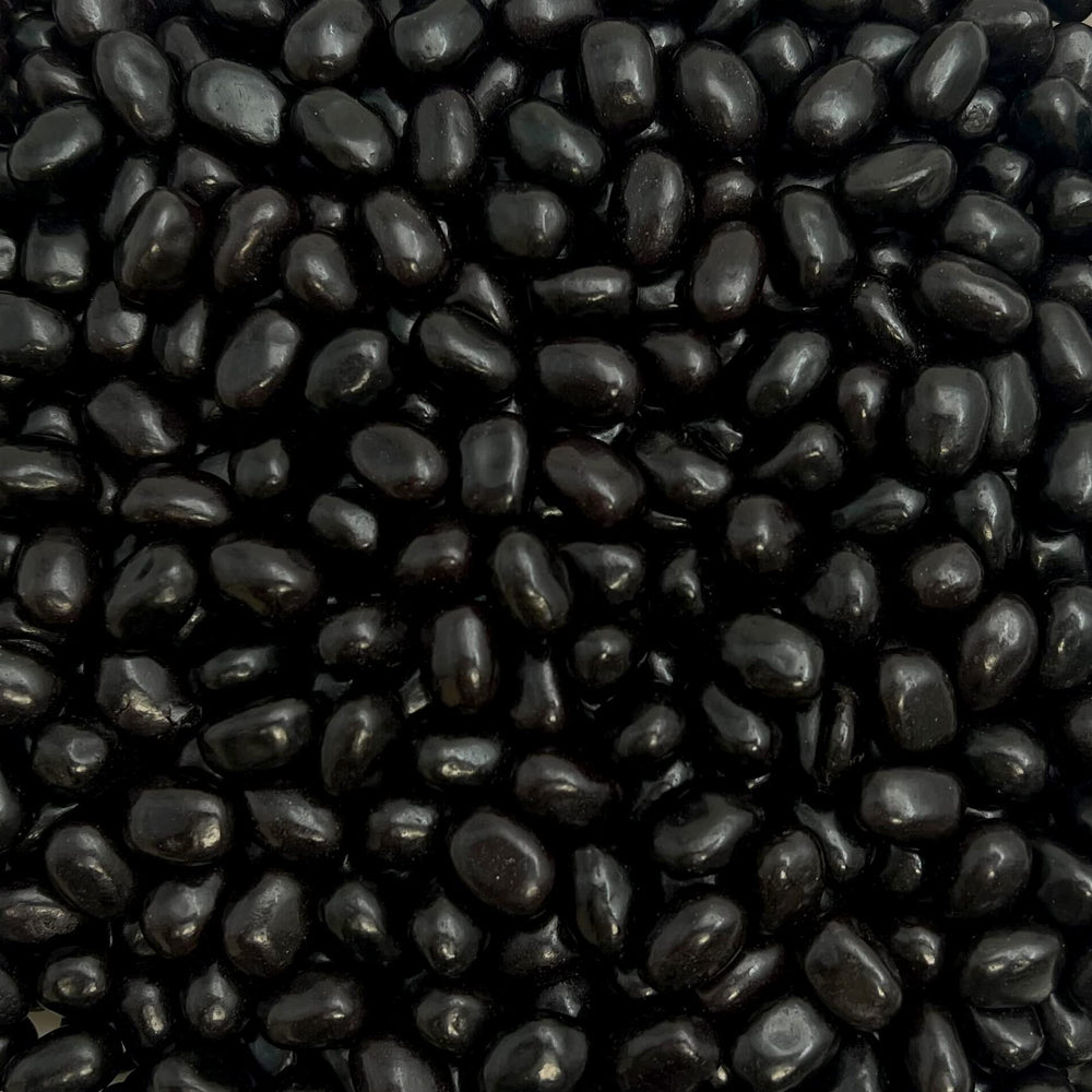 CRAZYOUTLET black licorice jelly beans bulk 2lb for bulk snacking and party bowls.