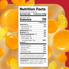 CrazyOutlet butterscotch candy gold discs, individually wrapped for convenient snacking.