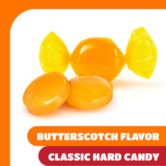 CrazyOutlet butterscotch candy individually wrapped, perfect for candy bowls and gifts.