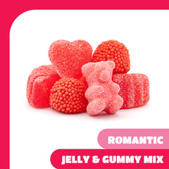 CRAZYOUTLET Cherry Slices Jelly Candy adds tart-sweet contrast ideal for pink candy displays.