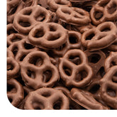 CRAZYOUTLET chocolate-covered pretzels 22oz bag closeup, showcasing sweet-salty balance for sharing.