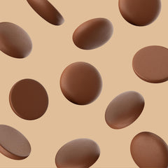 CrazyOutlet Merckens chocolate melts closeup texture for a creamy finish