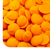 CRAZYOUTLET Merckens Orange melts 1lb pack for smooth melting and versatile candy making.