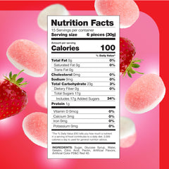 CRAZYOUTLET Pink Cloud Gummies — soft strawberry bites for dessert tables.
