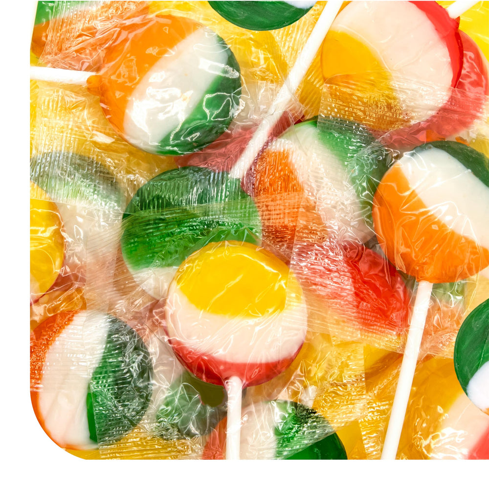 CrazyOutlet Rainbow Lollipops 1lb pack for easy sharing and party treats.