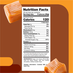 CrazyOutlet Vanilla Caramel Cubes closeup highlighting a smooth texture for sharing