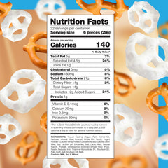 CRAZYOUTLET Yogurt Covered Pretzels packaging bag, premium snack for gifting.