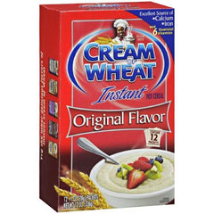 Cream O Wheat instant hot cereal bowl steaming, a quick, comforting breakfast option for busy mornings.