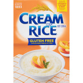 Cream of Rice gluten-free hot cereal boxes for a convenient breakfast staple