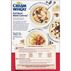 Cream of Wheat iron-rich breakfast for busy mornings.