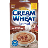 Cream of Wheat maple brown sugar packets for quick, comforting breakfasts.