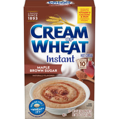 Cream of Wheat maple brown sugar packets for quick, comforting breakfasts.