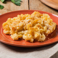 Creamette elbow macaroni pasta plated dish, comforting family dinner option.