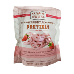 Creative Snacks Strawberry Pretzels with included silicone tong for easy serving