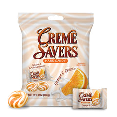 Crème Savers four-pack collection image, convenient office snack and shareable candy option