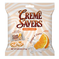 Creme Savers orange creme candy bag, convenient snack for sharing.
