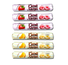 Creme Savres Orange and Creme hard candy with creamy center, perfect for on-the-go snacking.