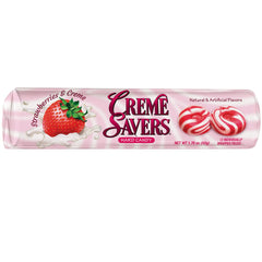 Crème Savers roll with twelve wrapped pieces for mess-free on-the-go snacking.