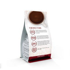 Brewing Crio Bru in a French press releasing deep chocolate aroma.