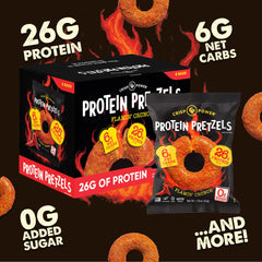CRISP POWER Protein Pretzels oven-baked texture for a crunchy bite