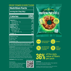 CRISP POWER Protein Pretzels Sesame savory crunch with high protein