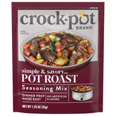 Crock-Pot Pot Roast Seasoning Mix pack-shot for easy dinner prep