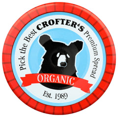 Crofters Peach Organic Premium Spread on toast with a drizzle of honey for breakfast.
