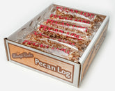 Crown Candy Pecan Logs: individually wrapped 12-pack for easy gifting and portion control.