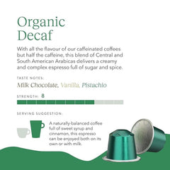 Cru Kafe Fairtrade label on box underscores ethical sourcing