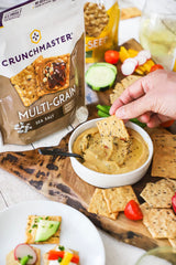 Crunchmaster oven-baked crackers deliver crisp texture without frying