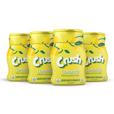 CRUSH Lemonade liquid water enhancer bottle front emphasizes portable flavor option.